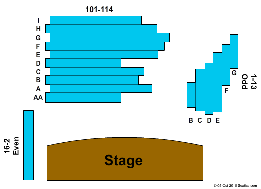 The Green Room at 45 Bleecker Street Seating Chart